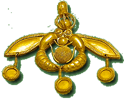 Filigranes Schmuckstück "Biene von Malia" aus dem minoischen Palast von Malia
