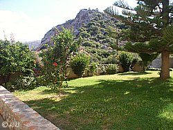 Garten (Richtung Westen) von Malia's Ferienwohnungen "Tor zur Natur"