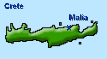 Malia auf der Insel Kreta